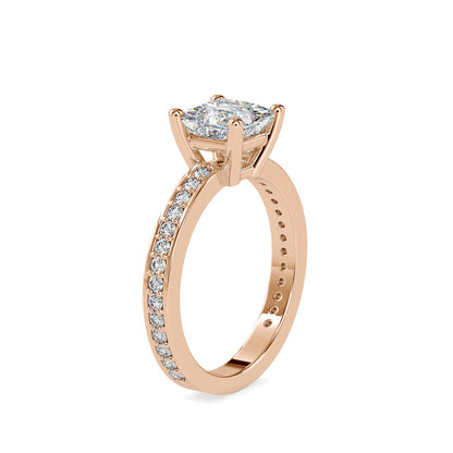 Oliver Princess Diamond Ring Rose gold