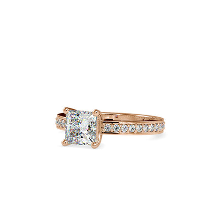 Oliver Princess Diamond Ring Rose gold