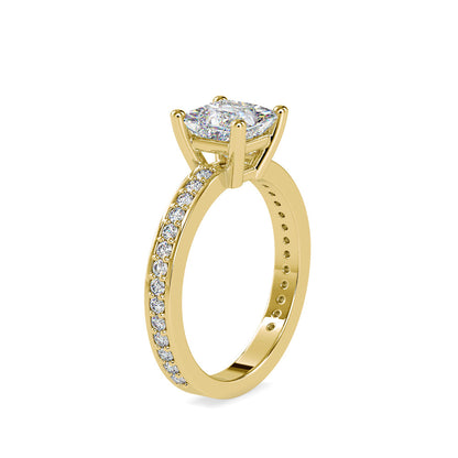 Oliver Princess Diamond Ring Yellow gold