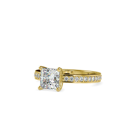 Oliver Princess Diamond Ring Yellow gold