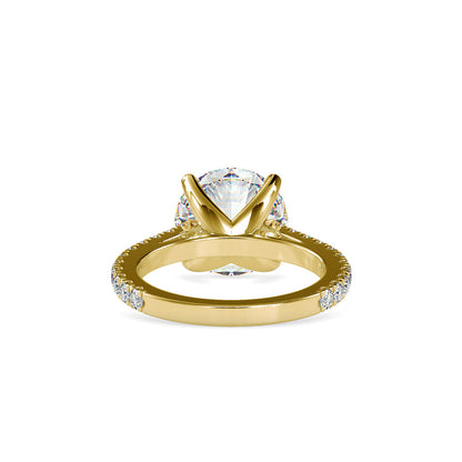 Opalescent Prong Diamond Engagement Ring Yellow gold