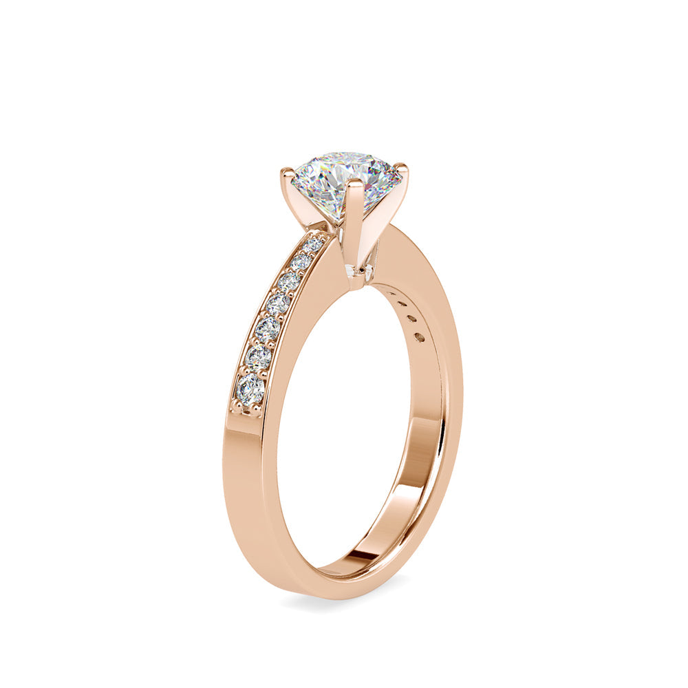 Pretty Venus Diamond Prong Ring Rose gold