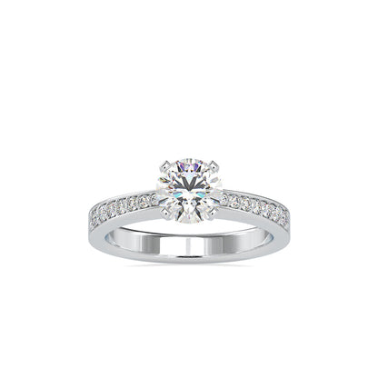 Pretty Venus Diamond Prong Ring White gold