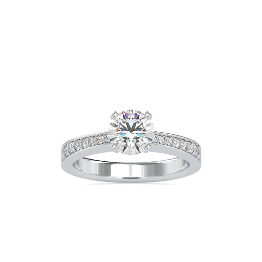 Pretty Venus Diamond Prong Ring White gold