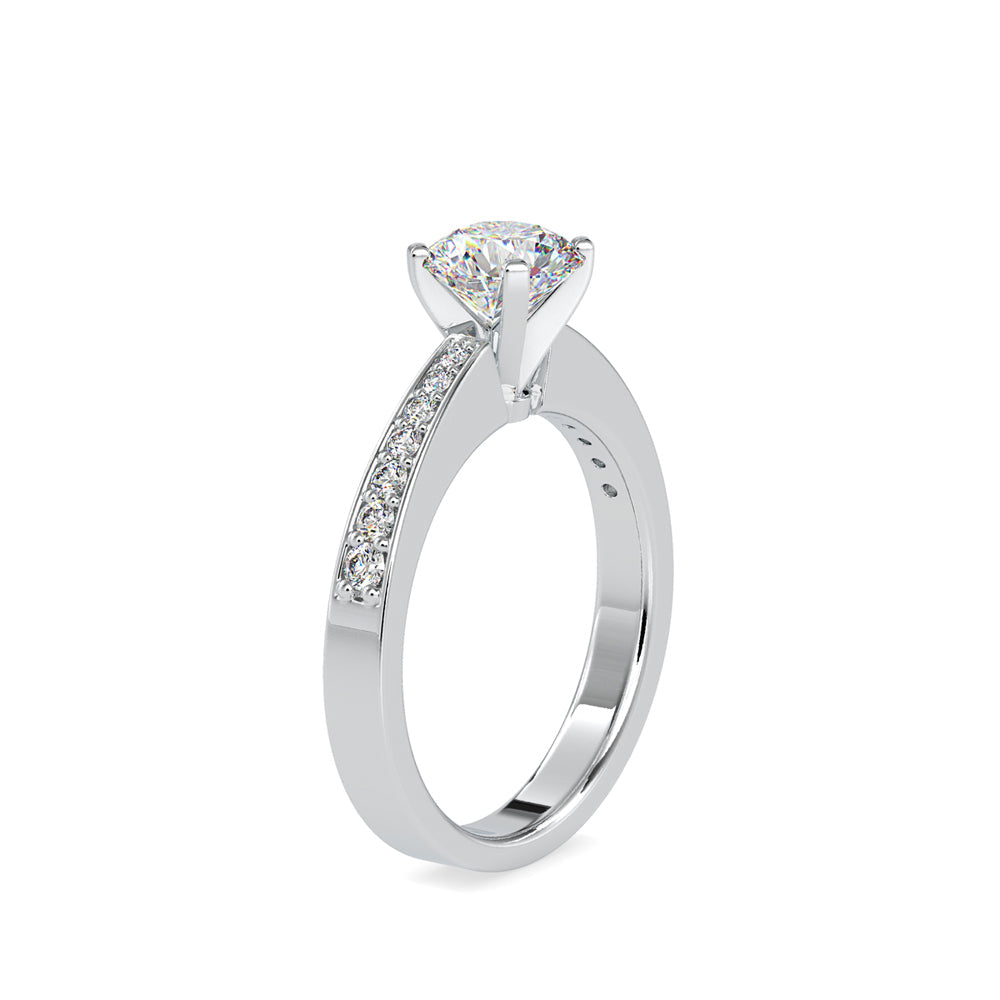 Pretty Venus Diamond Prong Ring White gold