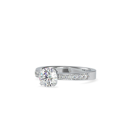 Pretty Venus Diamond Prong Ring White gold