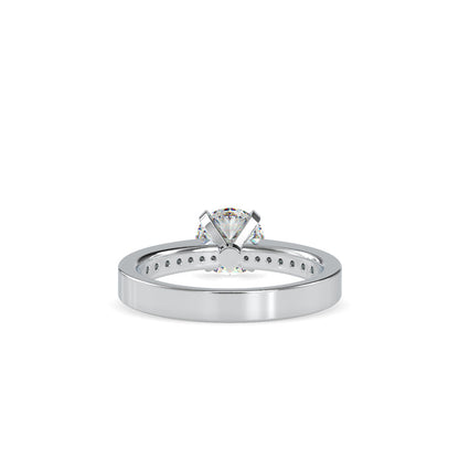 Pretty Venus Diamond Prong Ring White gold