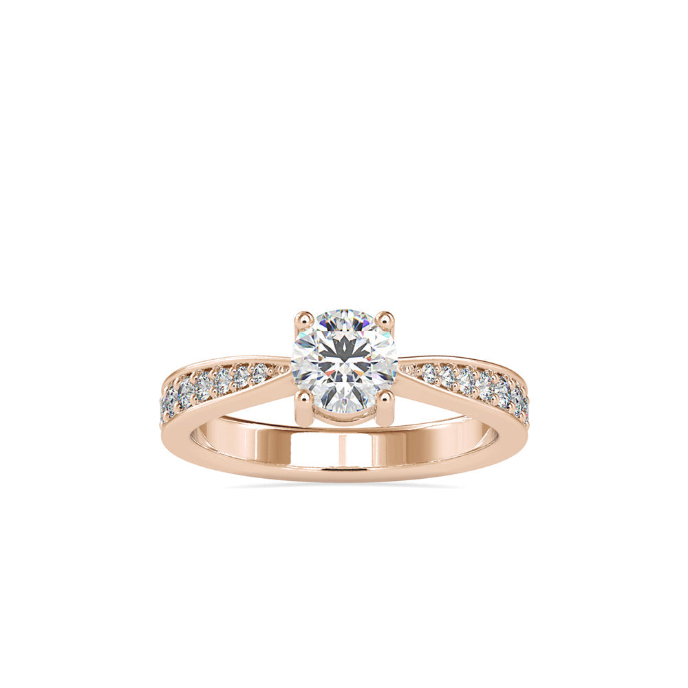 Morning Star Diamond Engagement Ring Rose gold