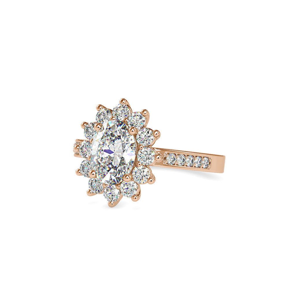 Emma Oval Diamond Ring Rose gold