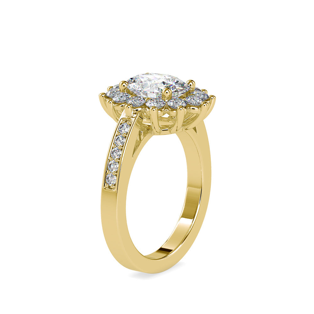 Emma Oval Diamond Ring Yellow gold