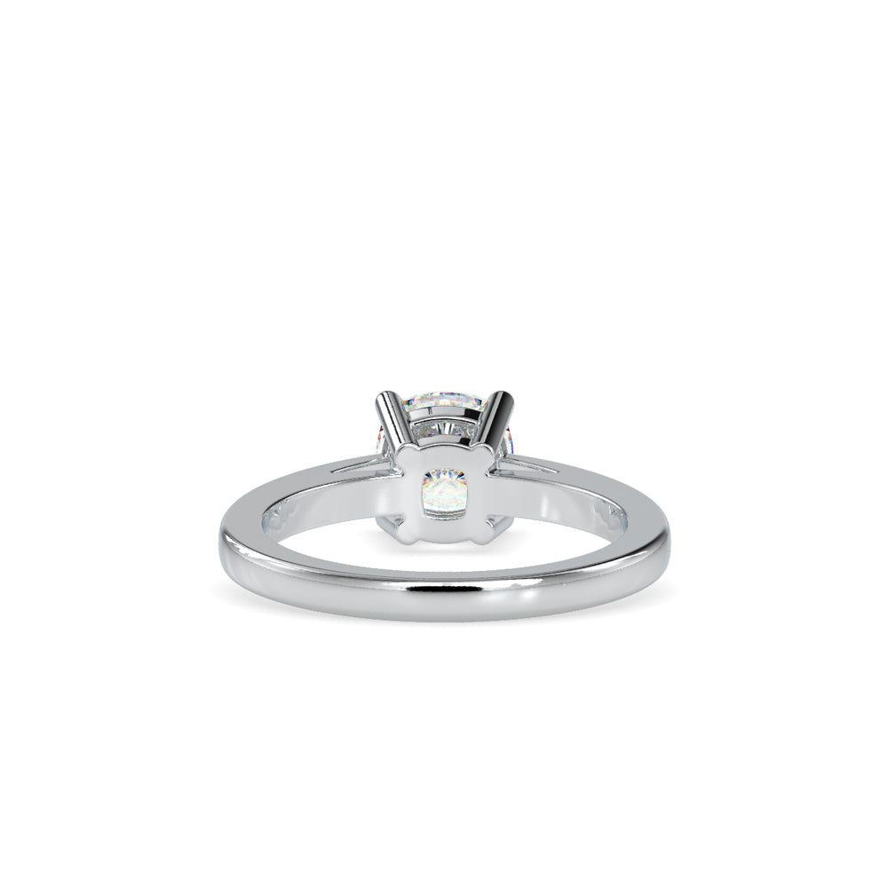 Cushion Cut Diamond Prong Engagement Ring White gold