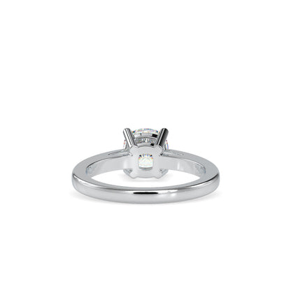 Cushion Cut Diamond Prong Engagement Ring White gold