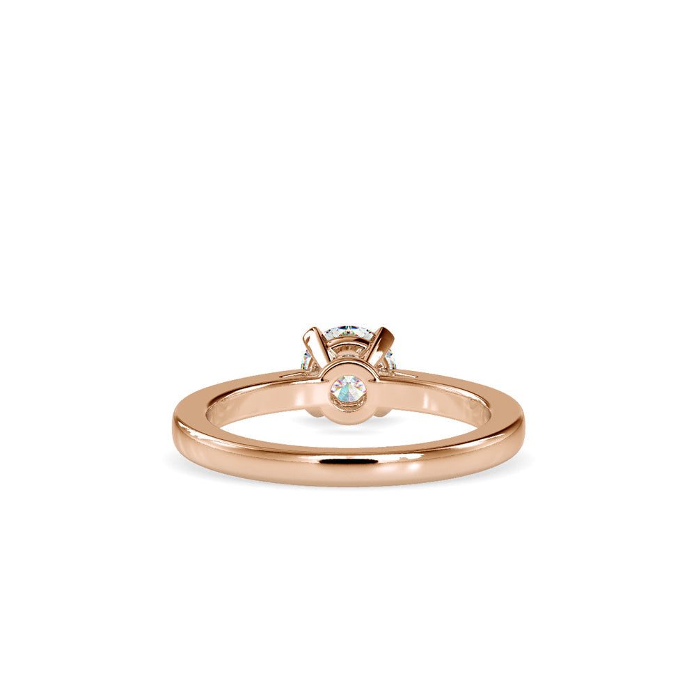 Eros Diamond Prong Engagement Ring Rose gold