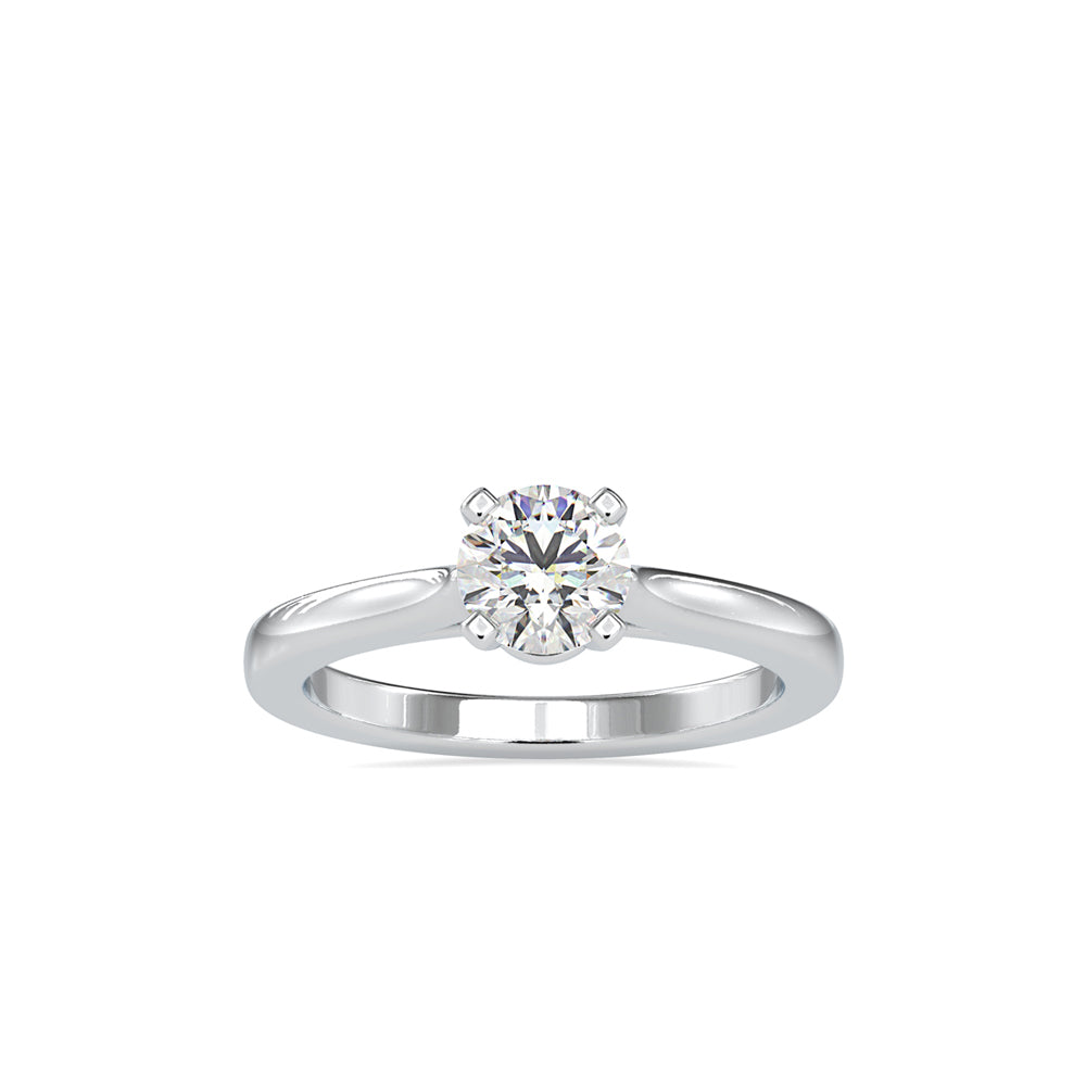 Eros Diamond Prong Engagement Ring Platinum