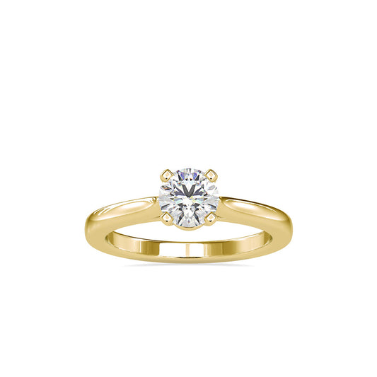 Eros Diamond Prong Engagement Ring Yellow gold