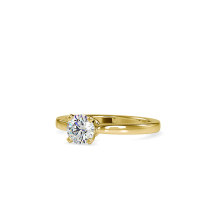 Eros Diamond Prong Engagement Ring Yellow gold