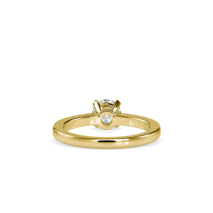 Eros Diamond Prong Engagement Ring Yellow gold