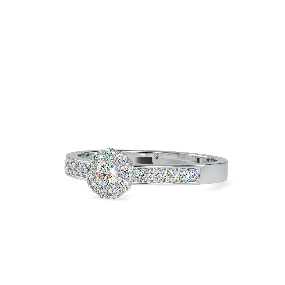 Pretti charming Engagement Diamond Ring Platinum