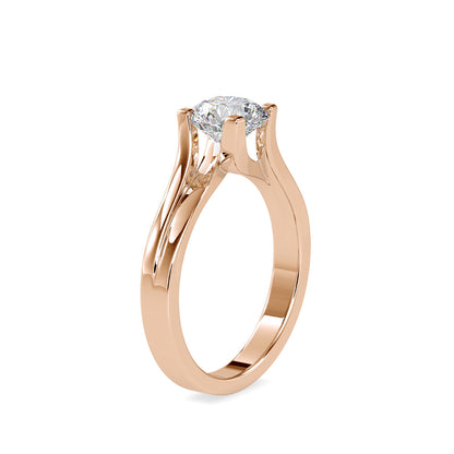 Attraction Solitaire Diamond Ring Rose gold