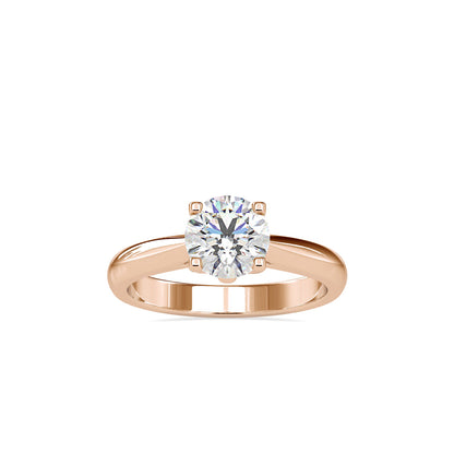 Spiritual Bond Diamond Engagement Ring Rose gold