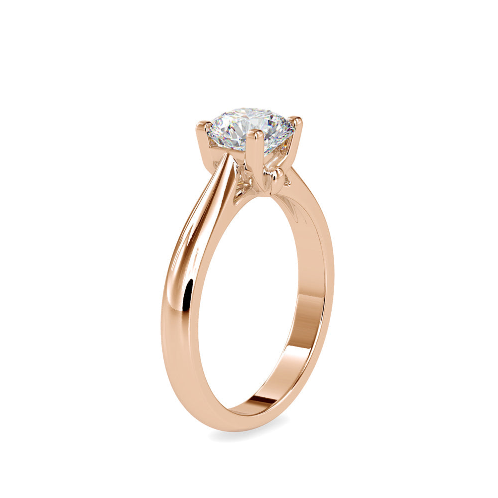 Spiritual Bond Diamond Engagement Ring Rose gold