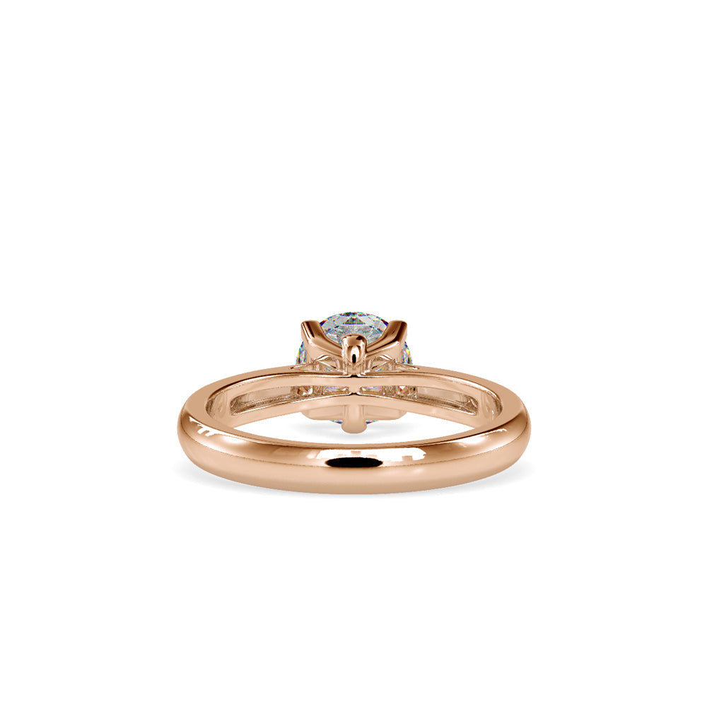 Spiritual Bond Diamond Engagement Ring Rose gold