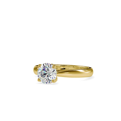 Spiritual Bond Diamond Engagement Ring Yellow gold