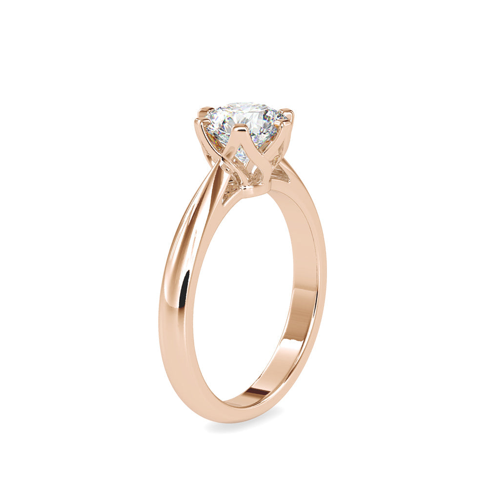 Marheart Prong Diamond Ring Rose gold