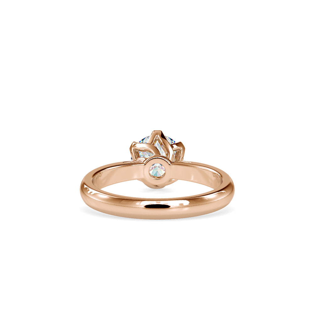 Marheart Prong Diamond Ring Rose gold