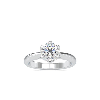 Marheart Prong Diamond Ring White gold