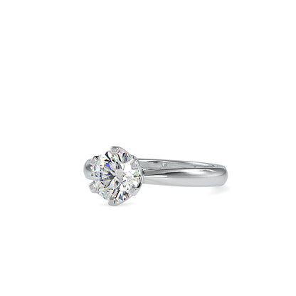 Marheart Prong Diamond Ring White gold