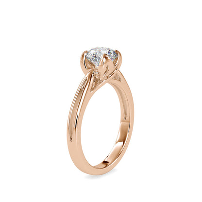 Love Centre Diamond Engagement Ring Rose gold