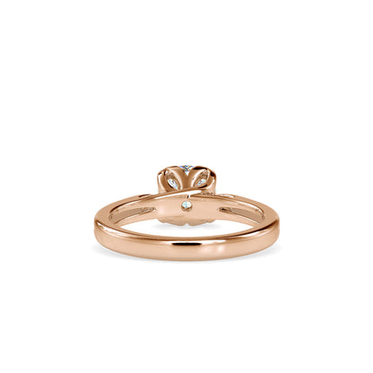 Love Centre Diamond Engagement Ring Rose gold