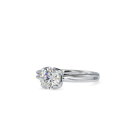 Love Centre Diamond Engagement Ring Platinum