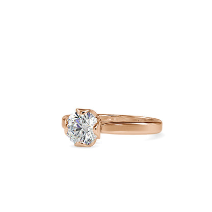 Companionate Diamond Engagement Ring Rose gold