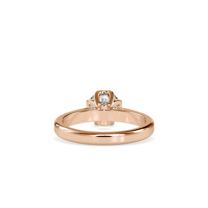 Companionate Diamond Engagement Ring Rose gold