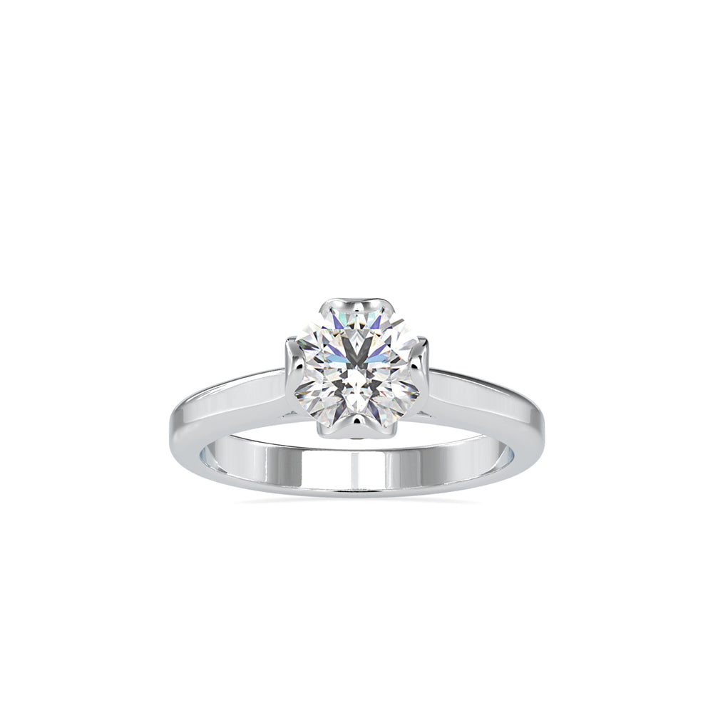 Companionate Diamond Engagement Ring White gold