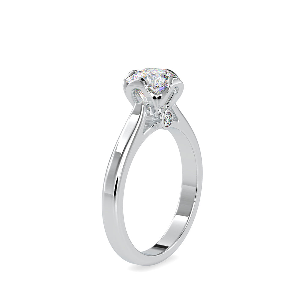 Companionate Diamond Engagement Ring White gold