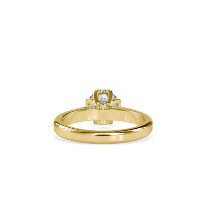 Companionate Diamond Engagement Ring Yellow gold