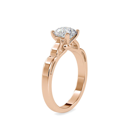 Timeless White Diamond Engagement Ring Rose gold