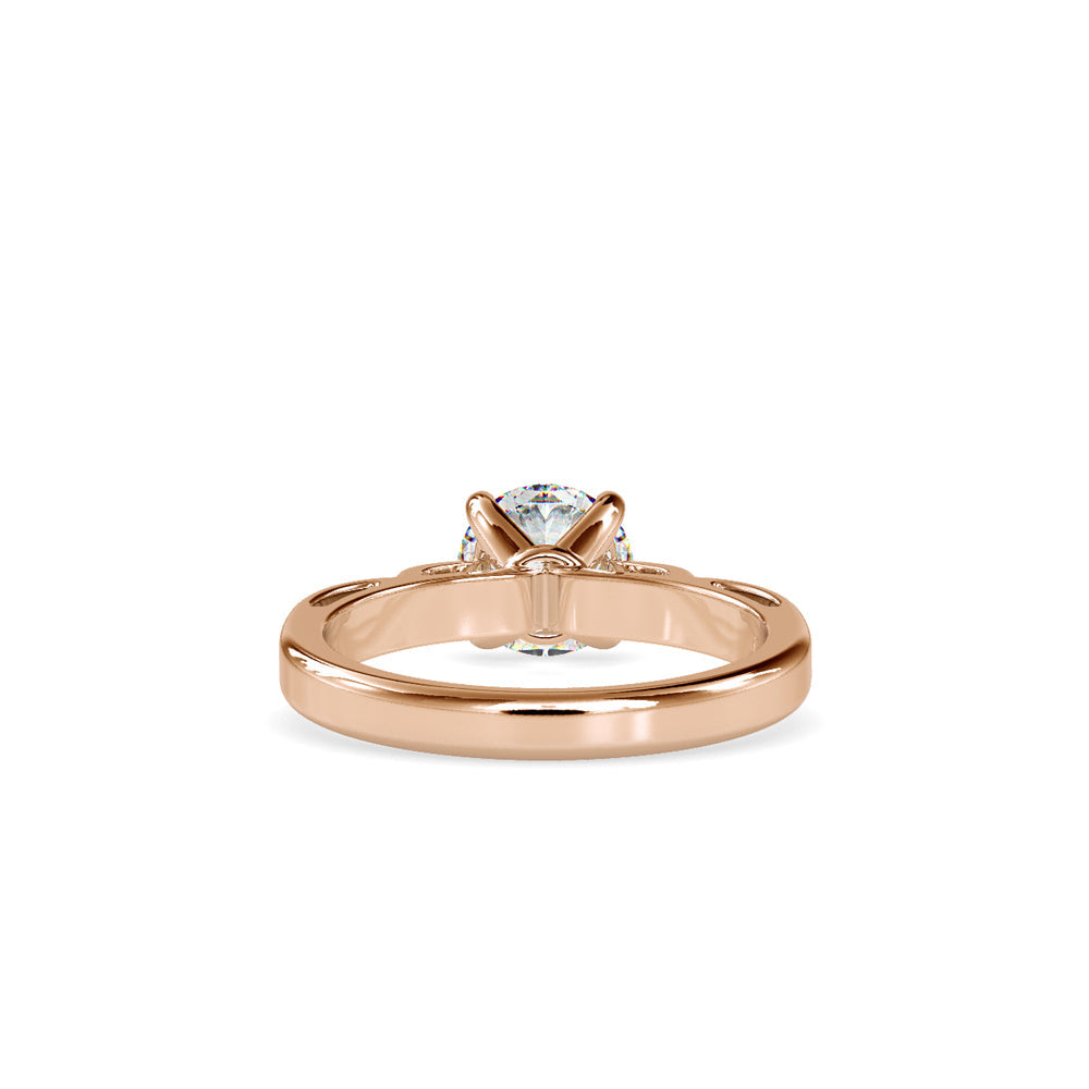 Timeless White Diamond Engagement Ring Rose gold