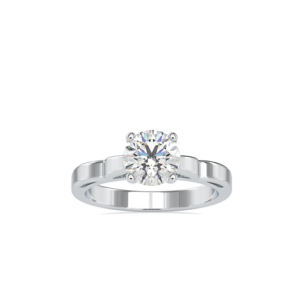 Timeless White Diamond Engagement Ring Platinum