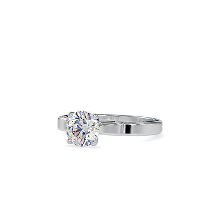 Timeless White Diamond Engagement Ring White gold