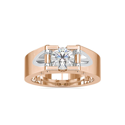 Round Brilliant Cut Solitaire Diamond Engagement Ring Rose gold