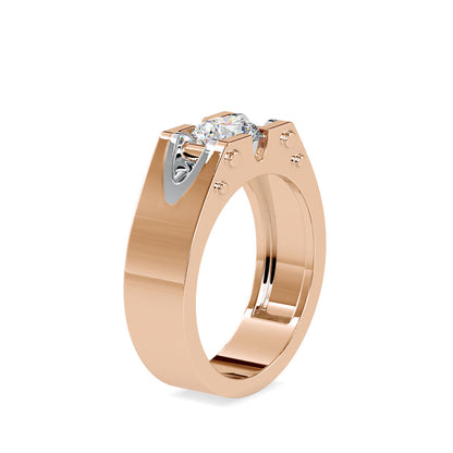 Round Brilliant Cut Solitaire Diamond Engagement Ring Rose gold