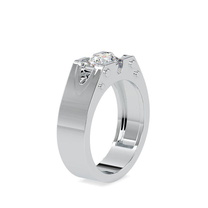 Round Brilliant Cut Solitaire Diamond Engagement Ring White gold