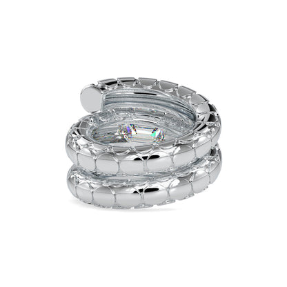 Emerald diamond King Eye Engagement Ring Platinum