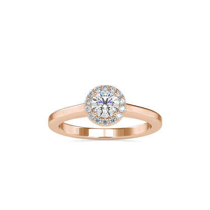 Round Diamond Relish Engagement Ring Rose gold