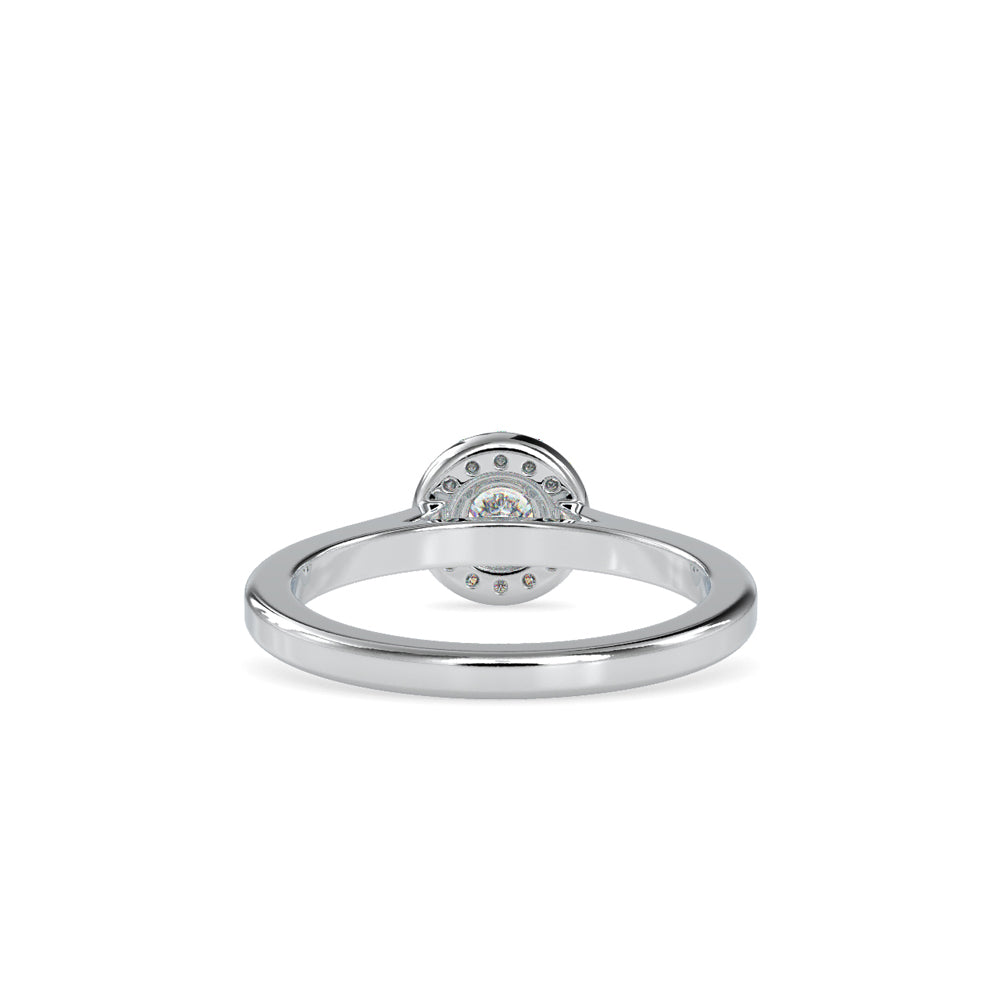 Round Diamond Relish Engagement Ring Platinum