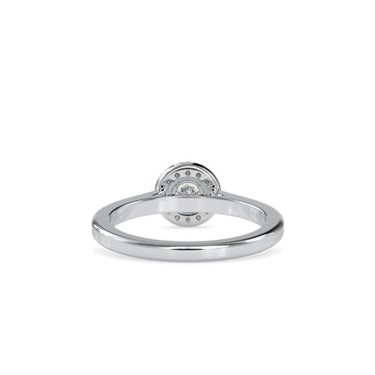 Round Diamond Relish Engagement Ring Platinum